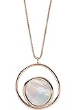 Finish: Poliert Skagen Damen-Edelstahlschmuck AGNETHE mit Karabinerverschluss, perlmuttfarben