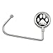 Personalized Custom Paw Print 1 Line Purse Bag Hanger Holder Hook