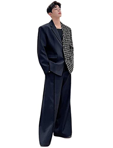 Smoking homme deux pièces costume de fête veste deux boutons coupe droite confortable