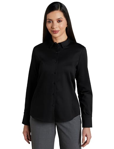 Image of Symbol Premium Women's Cotton Stretch Formal Shirt | Full Sleeve Button-Down | Regular Fit | Office-Wear | Desk-to-Dinner (Available in Plus Sizes)
