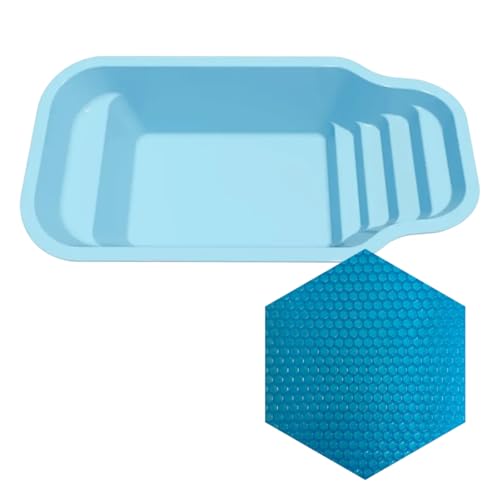 Lona Manta Térmica Para Piscina 6 x 3m Farol da Barra 500 Micras Azul Proteção Uv