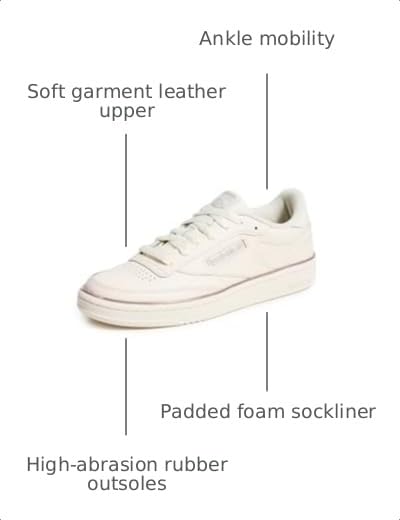Image of Reebok Club C 85 Tennis Shoes for Women - White Womens Sneakers