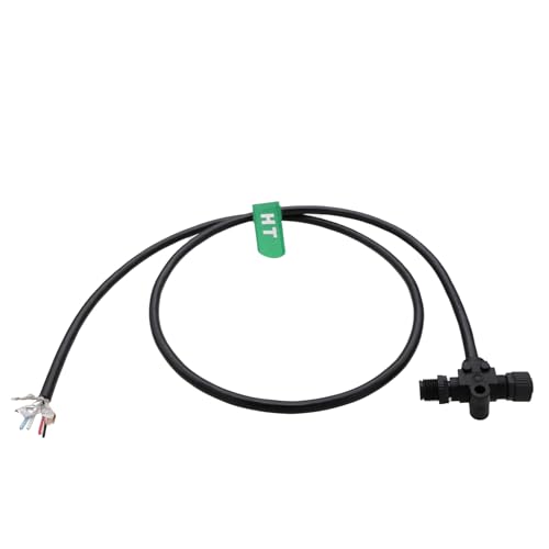 HangTon T Connector Backbone Extension, Electrical Power Drop Cable 5pin for NMEA 2000 Network Extension Connection, Lowrance, Garmin, Airmar, Maretron, Raymarine, Simrad, Navico, 3m -  n2k-T-drop-3m