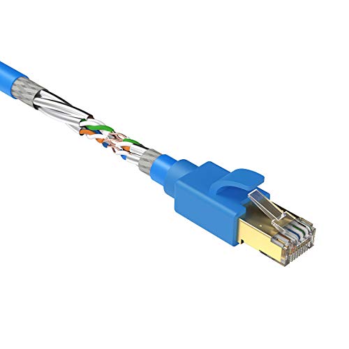 Cable LAN Sanwa Supply CAT8 2 m RJ45 Azul miniatura 5