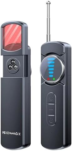 Hidden Camera Detector, Signal Scanner – Anti-Spy Device for Privacy Protection, Car GPS Tracker/RF Signal/Bug Sweeper/Hidden Devices/Listening Device Detector for Hotels Car Office Home Travel