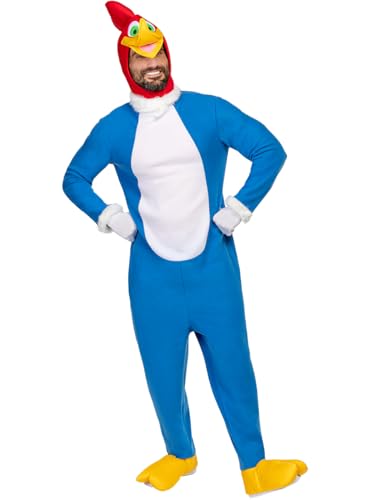 Funidelia | Déguisement Woody Woodpecker pour femme et homme Woody Woodpecker - Déguisement pour Adultes et accessoires pour Halloween, carnaval et fêtes. -...
