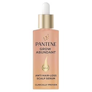 Pantene Grow Abundant Serum gegen Haarausfall für die Kopfhaut 60ml für dickeres, längeres und dichteres Haar in 8 Wochen. Haarwuchsbehandlung gegen Haarausfall für Frauen. Mit 3000mg