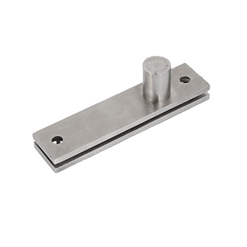 Sourcingmap 105mm Long Hardware Stainless Steel Pivot Door Hinge Silver Tone for Furniture