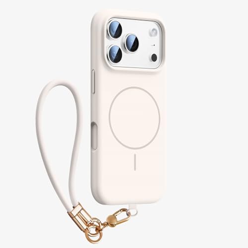 Couverture silicone liquide iPhone 17 design mince blanc épuré
