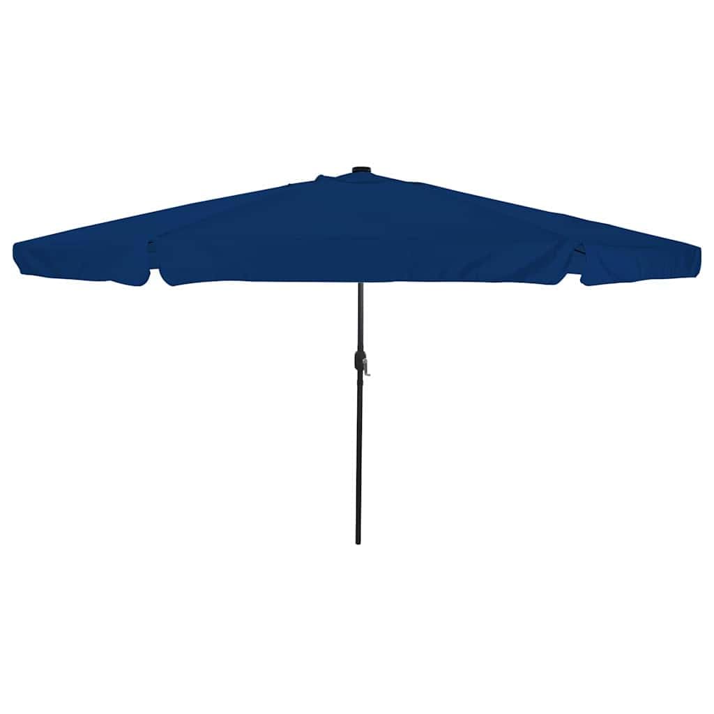 Parasol przeciwsłoneczny LED, antracyt, piaskowy, 395 x 395 x 245 cm, odporny na działanie promieni UV z poliestru, parasol przeciwsłoneczny z diodami LED, kwadratowy ze składanym parasolem