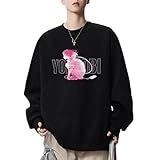 [XHGMJGT] YOASOBI Ayase ikura バンド長袖 スウェット ロック パンク 人気 アメリカ 流行 欧米風 音楽長袖 スウェット メンズ/レディース 秋冬春服 トップス 無地 通気性 ファッション ゆったり 丸襟sizeS