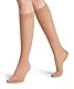 FALKE Damen Kniestrümpfe Energize 30 DEN W Kh transparent mit Kompression 1 Paar, Hautfarben Cocoon 4059, 37-38