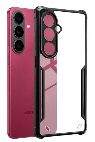 Image of SPAZY CASE Transparent Shockproof Back Cover for Galaxy M47 5G | Clear Case with Air Cushion Corners | Scratch Resistant Hard Back | Camera & Screen Protection