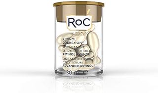 RoC - Retinol Correxion Line Smoothing Night Serum Capsules - Daily Anti-Aging Skin Care Treatment - Firming Moisturiser - 10-Piece