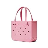 BOGG BAG Bitty Small Tote – 11” x 8.5” x 4.5” – Durable, Washable, Tip-proof – Beach, Pool, Boat, Work, Sports (Blowing Pink Bubbles)