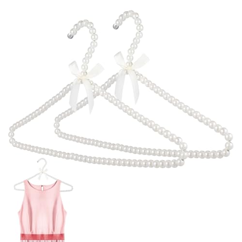 Cintres pour vêtements anti accroc avec perles pour protéger les robes fragiles en placard - 2