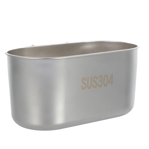 BESPORTBLE Cesta de Drenaje Colador de Acero Inoxidable Fregadero Cocina Soporte de Almacenamiento Práctico y Compacto para Esponjas y Utensilios Diseño sin Tornillos y Colgante