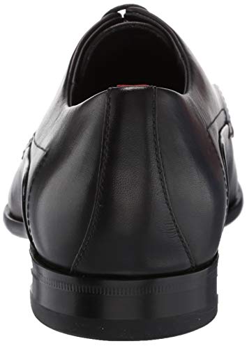 Image of BOSS Hugo by Hugo Men's Dress Appeal Leather Lace Up Derby Uniform Shoe Night, 7.5 Medium US