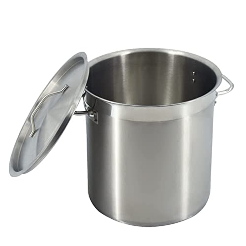 RUHEN Olla de Acero Inoxidable con Tapa - Olla para estofado de Carne de Restaurante, Cocina de inducción, generador de Gas