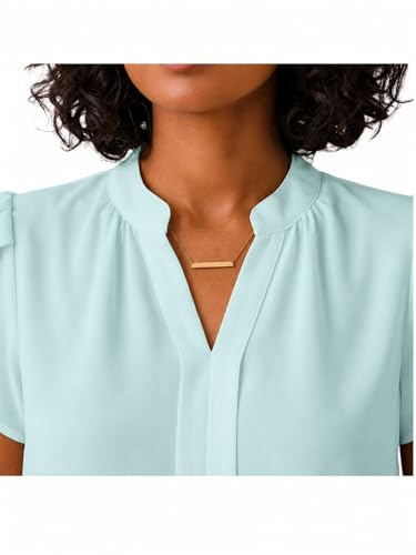 Image of Keiraa Women Blouse Half Sleeves Office Lady Shirt Women Tops