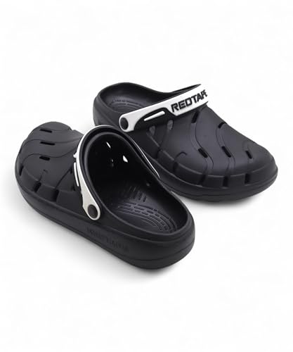 Image of Red Tape Mens Lightweight EVA Clogs Slip-On Comfortable Casual Footwear with Adjustable Back Strap and Anti-Slip Outsole