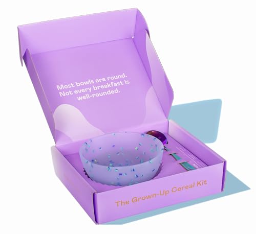 Magic Spoon Viral Silicone Cereal Bowl and Spoon, Perfect For Cer...