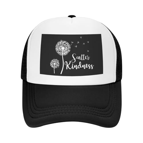 Scatter Kindness Trucker Hat Snapback Mesh Baseball Cap Unisex2