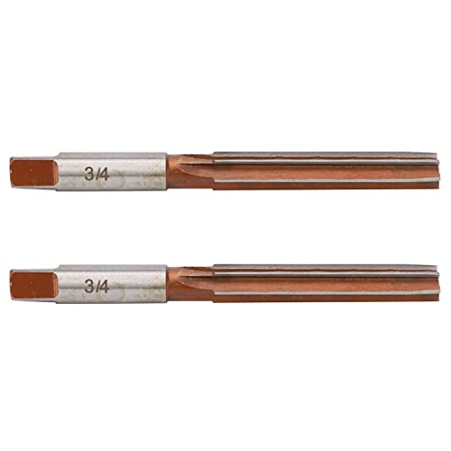 2PCS Hand Reamer Set, Straight Shank Conical Reamer, 9SiCr Material, H7 Tolerance, 6 Chip Flutes for Efficient Chip Evacuation, Suitable for Mold Hole Machining and Manual Processi (FUZHUIYZ7omr-17)
