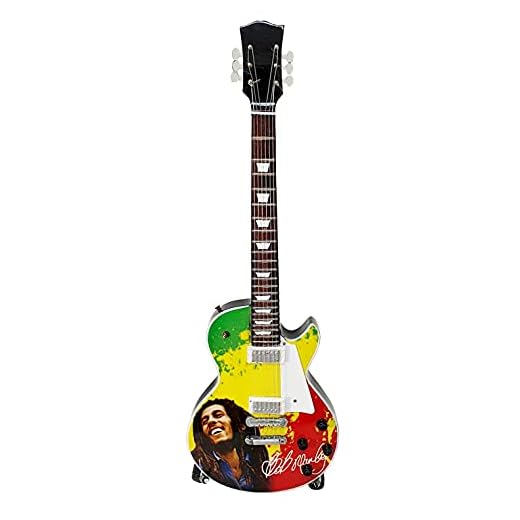 MINIATURA GUITARRA ELECTRICA GIBSON BOB MARLEY MGT-8259 REGALO PARA MUSICOS ESCALA 1:4 - ROCKMUSIC ESPAÑA