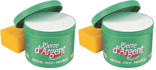 Pierre d'Argent 800g nettoyez votre cuisine et terrasse avec cette pierre blanche naturelle x2