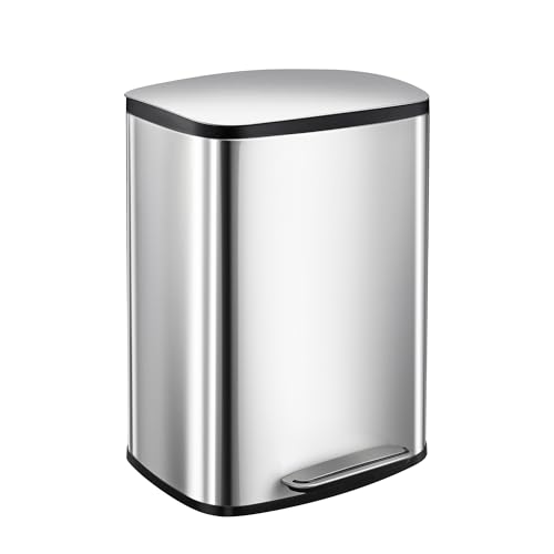 Takywep caneca de basura de acero inoxidable 50L