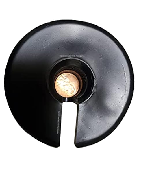 Ironsmith Lighting Products In-Ground 8-Inch Support Stakes - Low Profile Spike Mount for 12V Light Fixture with 1/2 NPT Thread, Universal Use, Flat Top with Wireway - Bronze or Black