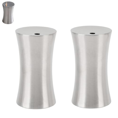 Beufee 2Pcs Toothpick Holder, Stainless Steel Toothpick Dispenser Holder Small Tooth Picks Storage Container for Home Hotel Restaurant