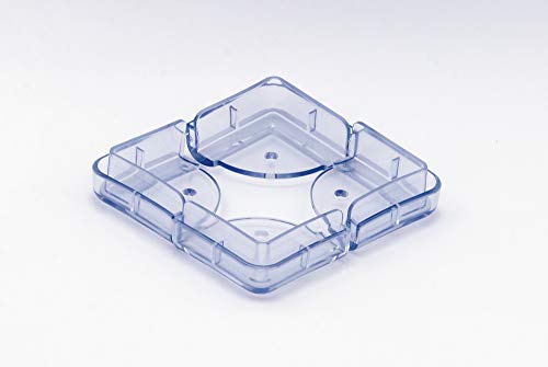 Protetor de Mesa em Silicone, Ibimboo, Transparente, Pequeno, Pacote de 4