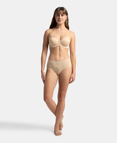Image of Jockey 1831 Strapless Bra | Under-Wired | Padded | Full Coverage with Multiway Styling| Soft Touch Microfiber Nylon Fabric