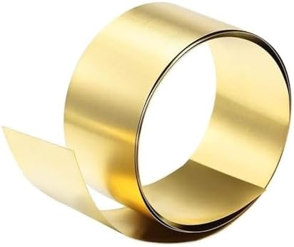 Brass Sheet, Width 10mm to 200 Mm Brass Flat, Thickness 0.01mm to 0.3mm Brass Metal Thin Sheet Foil Plate 1pc(0.2x200x300mm)