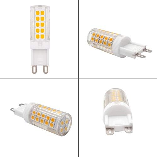 G9 Dimmable LED Bulb 6W Warm White 3000K 60W Halogen Bulb Replacement, 220V - 240V, 5-Pack