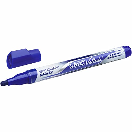 Feutres pour tableau blanc effaçable boîte de 12 marqueurs encre liquide bleue