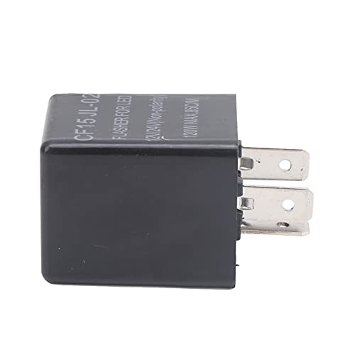 Nonpolar LED Flasher 12V 24V Universal Normally Open ABS Flasher Relay CF15 JL-02 Connects to LED Lights for Fast Decoding and Burst Flashing