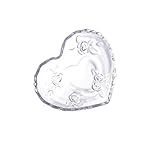 FELTECHELECTR 1pc Heart Shaped Snack Plate Sushi Tray Ice Cream Container Guacamole Bowls Fruit Bowl Coquette Room Decor Danish Pastel Room Decor Food Bowl Household Glass Fruit Stand