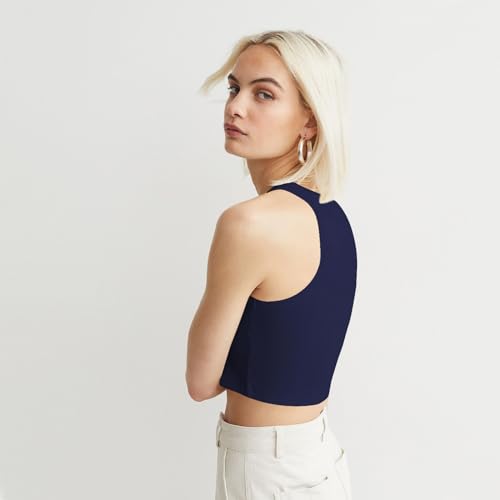 Image of KERI PERRY Tops for Women Crop Top for Women's Tank Activewear Tee Sports Western Casual Cotton Camisole Pack of 3 Combo