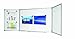 Produktbild Legamaster Economy Klapptafel - weiß - 100 x (150-300) cm - Whiteboard mit fünf aufklappbaren Schreibflächen - magnetisch und beschreibbar - inkl. Zubehör