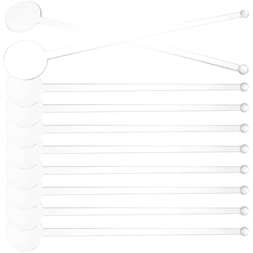 Cabilock 80Pcs Reusable Cocktail Stirring Sticks Drink Mixer for Juice and Cocktails for Parties and Daily Use Heat Resistant and Tasteless
