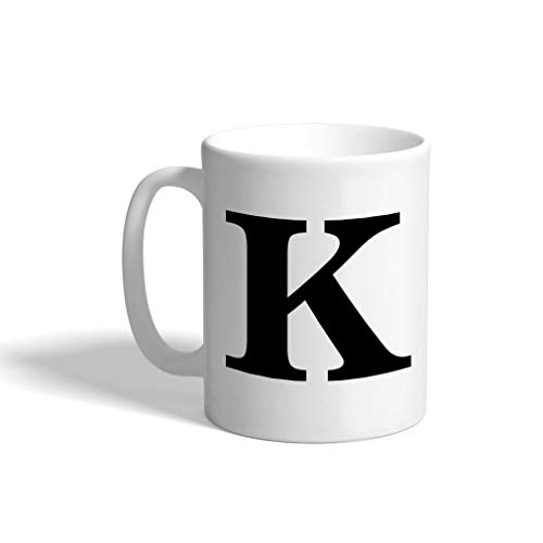 Taza de Cerámica para Café 11 Onzas Letra K miniatura 1