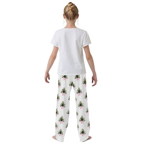 Pajama Bottoms, Christmas Tree Bow Pajamas Pant Sleep Long Pants Lounge Wear Sleepwear Soft Pjs3