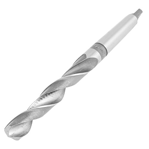 Aexit High Speed Tool Holder Steel Taper Drill Hole Twist Drill Bit Drilling Tool 19mmx230mm Model:74as332qo116