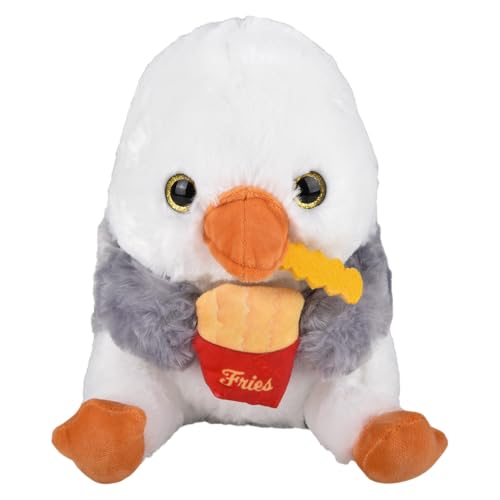 Natural State Novelty Sidney The Sneaky Seagull – The Fry-Snatching Beach Bum Plush | Funny Stuffed Animal, Funny Plushie, Weird Plush, Weird Stuffed Animal