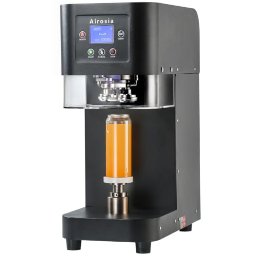 Commercial Automatic Can Sealer Machine with Stronger Motor Cup Sealing Machine for 5.5 Cans Electric Canning Machine for Aluminum & Plastic Beverage Cans Height Adjustable
