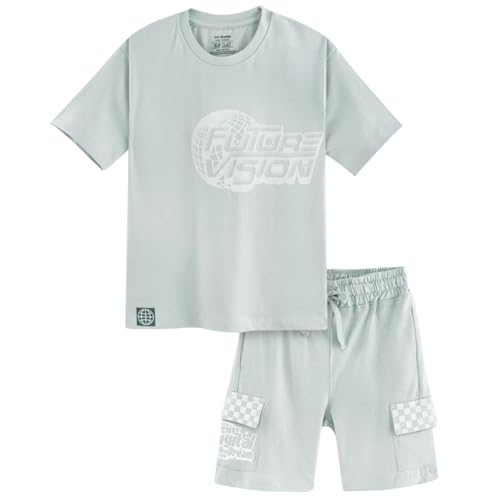 Image of Nap Chief Kids Unisex Pure Cotton Printed Co ord Sets for Boys & Girls, T Shirt and Shorts for Casual Wear