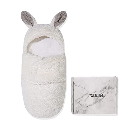 Image of Newborn Plush Swaddle Blankets - Receiving Swaddling Blanket For Baby Wrap Swaddle Blanket Infants Fleece Sleeping Bag Ultra-Soft for 0-6 Months Boy Girl Perfect Shower Gift